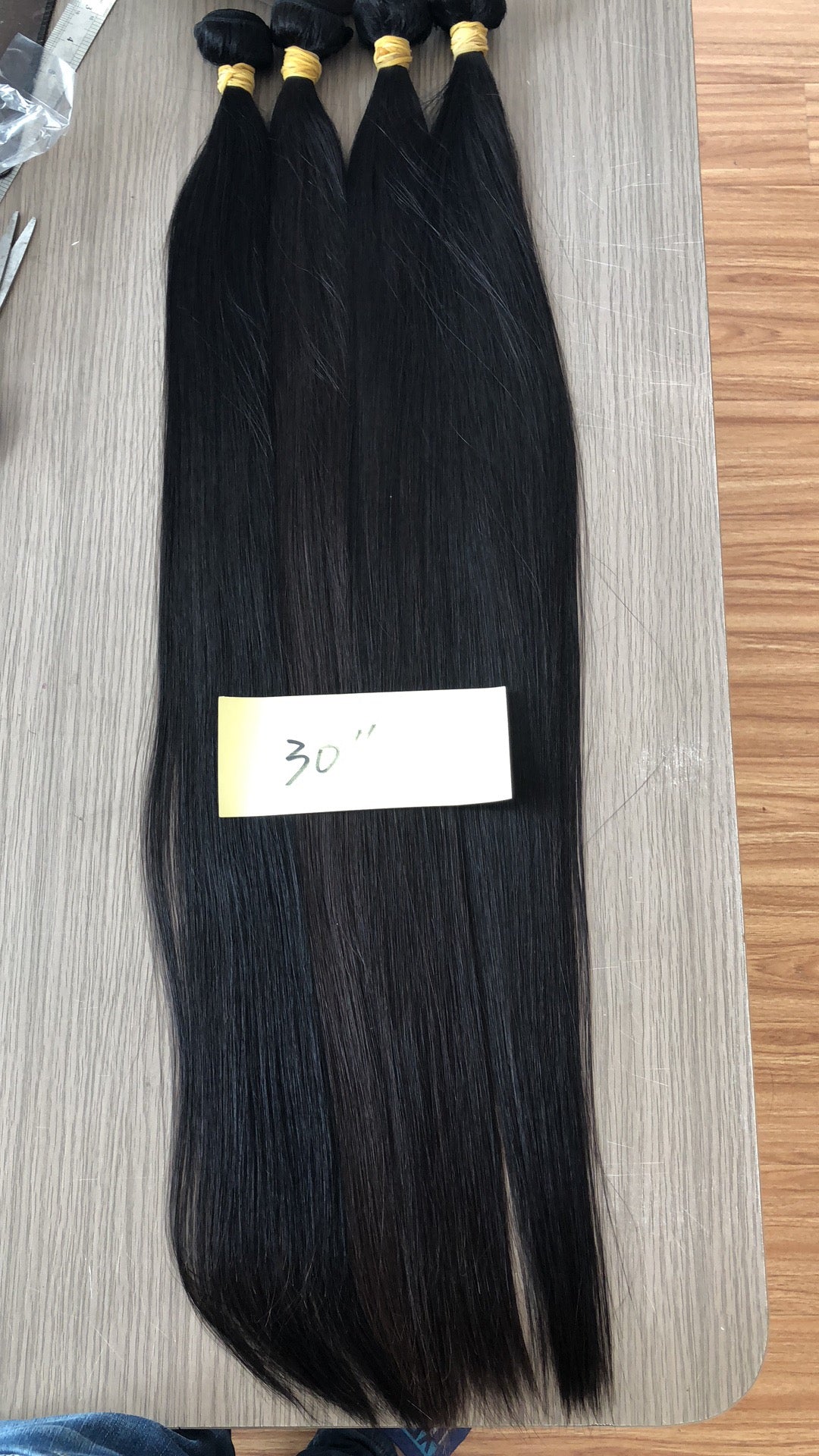 Straight 10A virgin hair wefts, Chandra Hair product photo