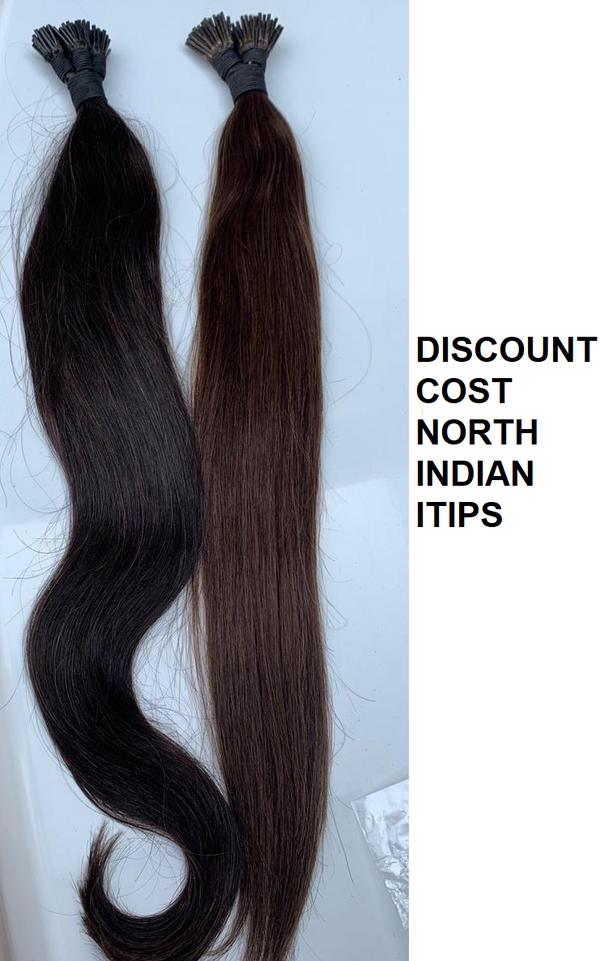 Natural Wavy Or Straight I-TIPS MICROLINKS - North Indian Raw Hair - Chandra Hair