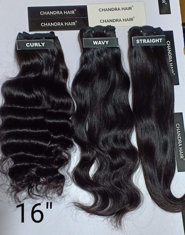 SAMPLE THIS HAIR: SOUTH INDIAN RAW HAIR (50 grams bundles) - Chandra Hair