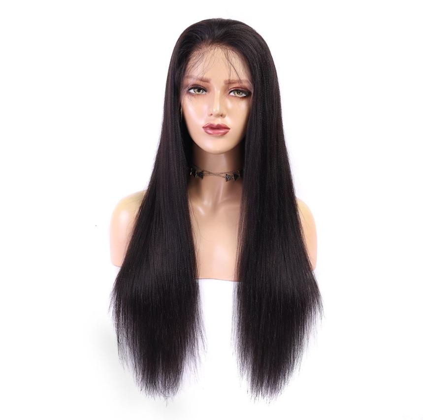 Straight transparent 13x6 lace front wig in 9A virgin hair